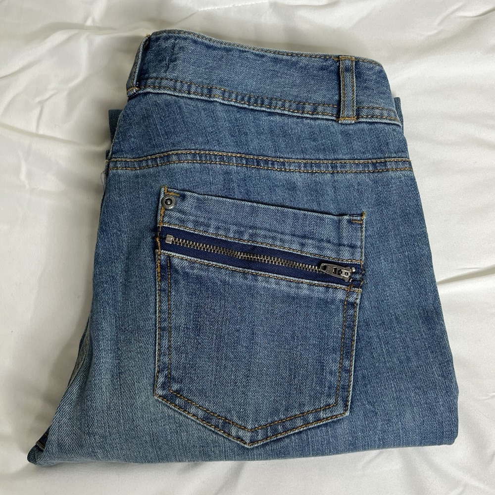 Natural Reflections Womens Bootcut Jeans Medium Wash Patch‎ Pockets Size 6 - Picture 12 of 12